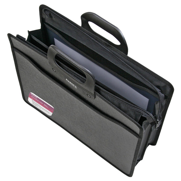 Портфель Axent 1603-01-A на блискавці, В4, 3 відділення, чорний