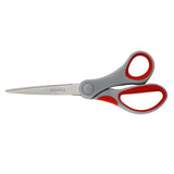 Ножиці Axent Duoton 6301-06-A, 18 см, з прогумованими ручками, сіро-червоні Ножиці Axent Duoton 6301-06-A, 18 см, з прогумованими ручками, сіро-червоні