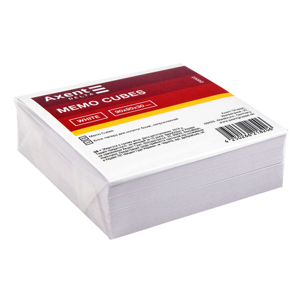Папір для нотаток Axent Delta D8003 90х90х30 мм, непроклеєний