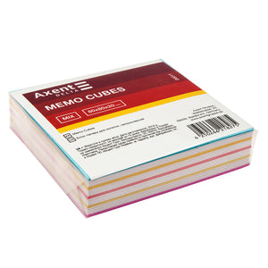 Папір для нотаток Axent Delta Mix D8011 80х80х20 мм, непроклеєний