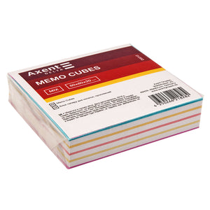 Папір для нотаток Axent Delta Mix D8012 80х80х20 мм, проклеєний