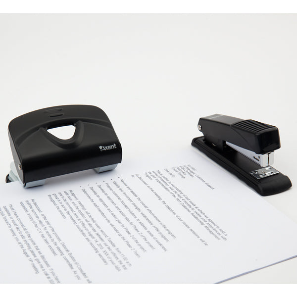 Дырокол для бумаги Axent Exakt-2 3920-01-A, металлический, 20 листов, черный