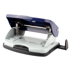 Діркопробивач для паперу Axent Exact-2 3920-02-A, металевий, 20 аркушів, синій