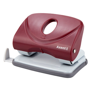 Дырокол для бумаги Axent Welle-2 3820-06-A, пластиковый, 20 листов, красный