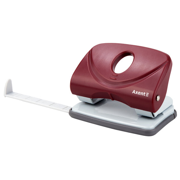 Дырокол для бумаги Axent Welle-2 3820-06-A, пластиковый, 20 листов, красный