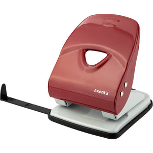 Діркопробивач для паперу Axent Exact-2 3940-06-A, металевий, 40 аркушів, червоний