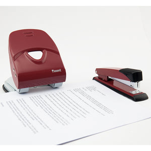 Діркопробивач для паперу Axent Exact-2 3940-06-A, металевий, 40 аркушів, червоний