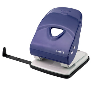 Діркопробивач для паперу Axent Exact-2 3940-02-A, металевий, 40 аркушів, синій