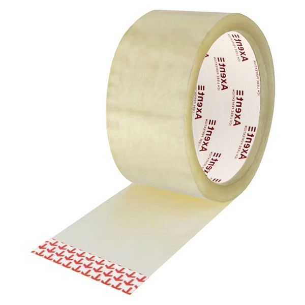 Стрiчка клейка пакувальна Axent 3043-01-A, 48 мм х 50 ярд, 45 мкм, прозора