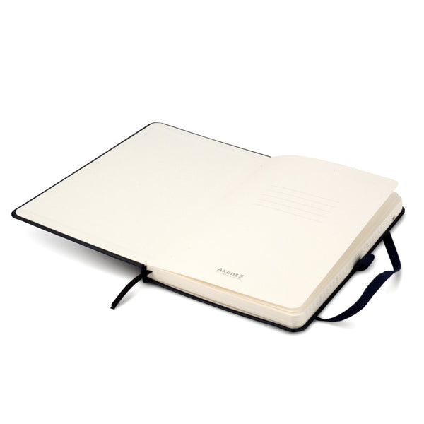 Книга записна Axent Partner 8201-01-A, A5-, 125x195 мм, 96 аркушів, клітинка, тверда обкладинка, чорна