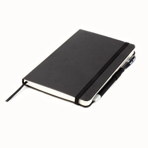 Книга записна Axent Partner 8201-01-A, A5-, 125x195 мм, 96 аркушів, клітинка, тверда обкладинка, чорна
