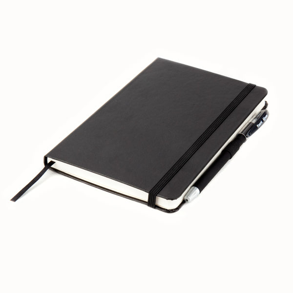 Книга записна Axent Partner 8201-01-A, A5-, 125x195 мм, 96 аркушів, клітинка, тверда обкладинка, чорна