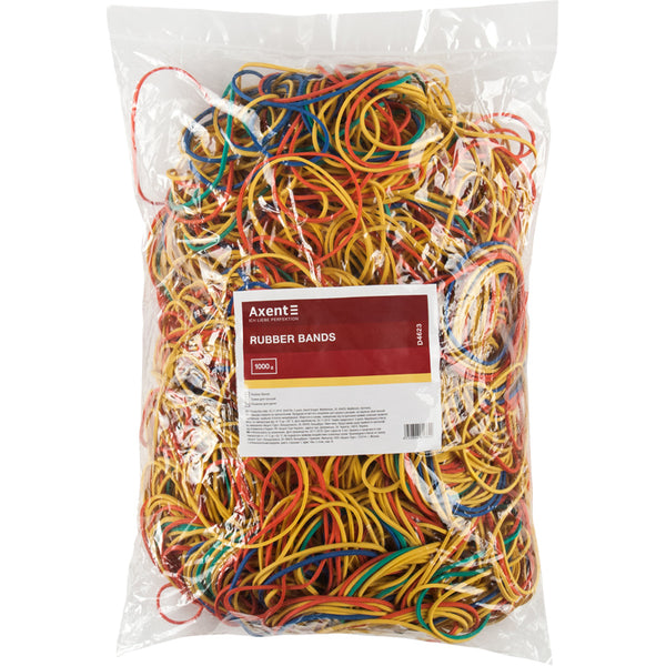 Гумки для грошей Axent Delta D4623, 1000 г, кольорові