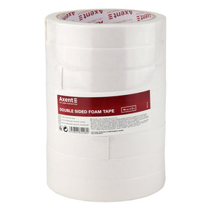 Стрічка клейка двостороння Axent 3111-A, 18 мм х 2 м, спінена