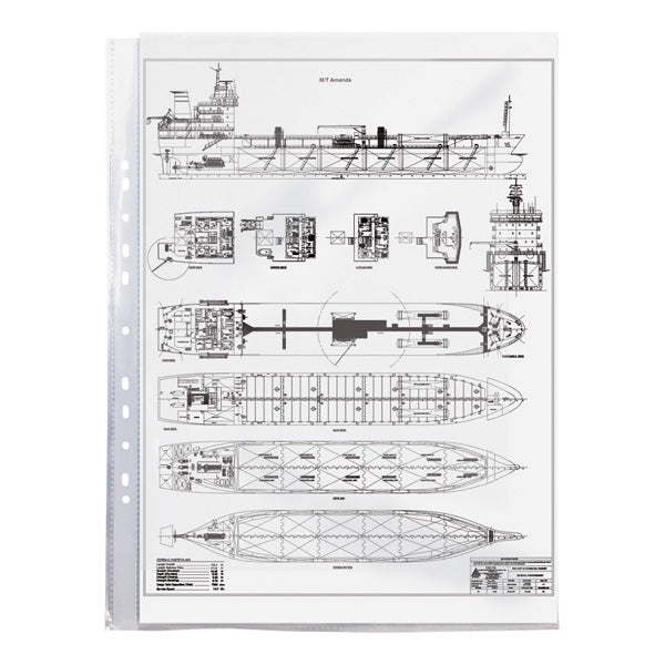 Файл Axent 2003-00-A А3, глянцевий, 40 мкм, 100 штук