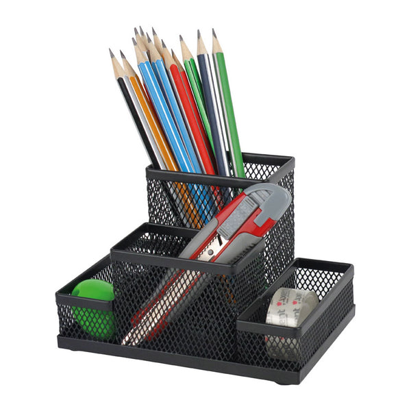 Підставка-органайзер Axent 2117-01-A, 155x103x100 мм, 4 відділення, чорна