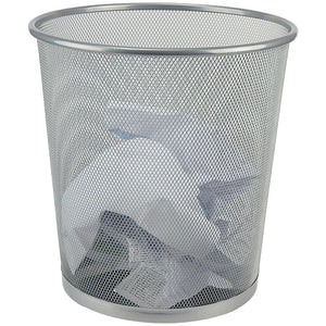 Кошик для паперу Axent 2119-03-A, металева сіточка, 12 л, сріблястий