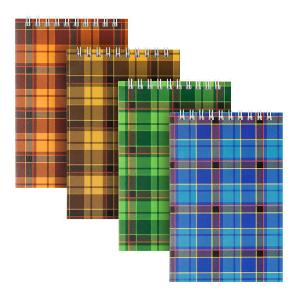 Блокнот на спіралі Axent Delta D8011-01, A6, 48 аркушів, клітинка, гнучка обкладинка, асорті