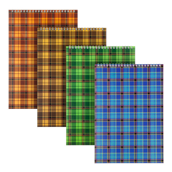 Блокнот на спіралі Axent Delta D8012-01, A5, 145x210 мм, 48 аркушів, клітинка, гнучка обкладинка, асорті