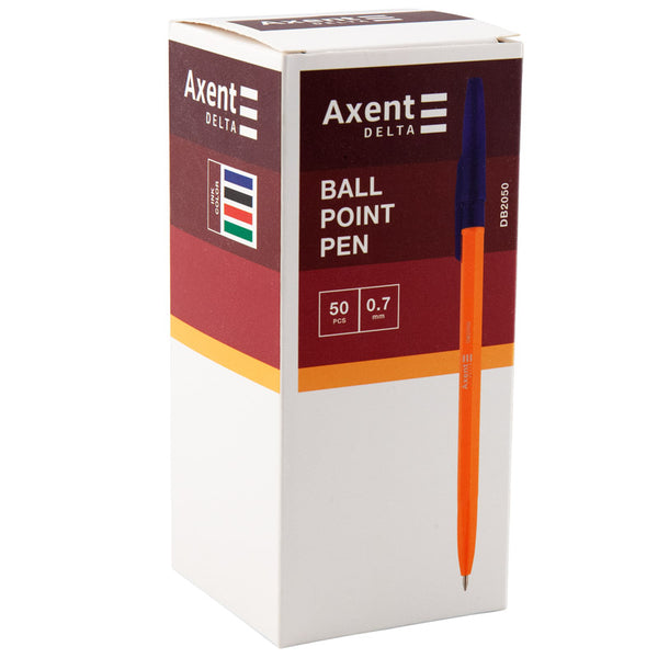 Ручка кулькова Axent Delta DB2050-02, 0.7 мм, синя