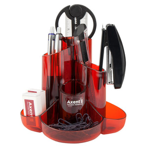 Набір настільний Axent Cascade 2105-06-A, 9 предметів, червоний