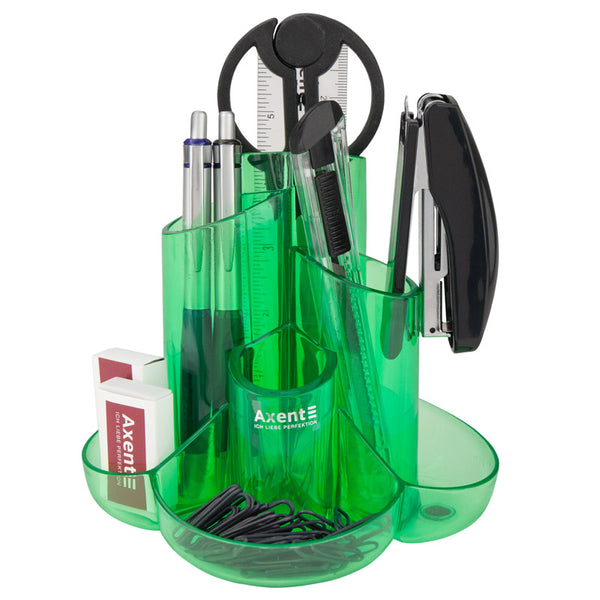 Набір настільний Axent Cascade 2105-09-A, 9 предметів, салатовий