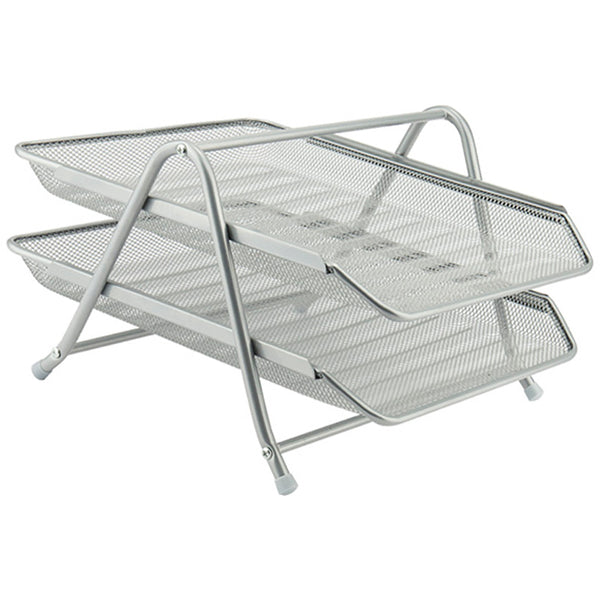 Лоток горизонтальний металевий Axent 2121-03-A, 203x295x350 мм, срібний