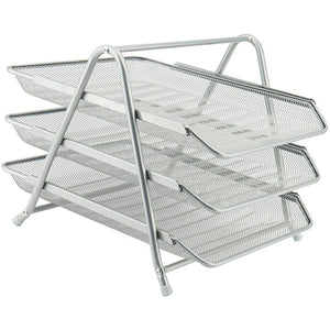 Лоток горизонтальний металевий Axent 2122-03-A, 263x295x350 мм, срібний