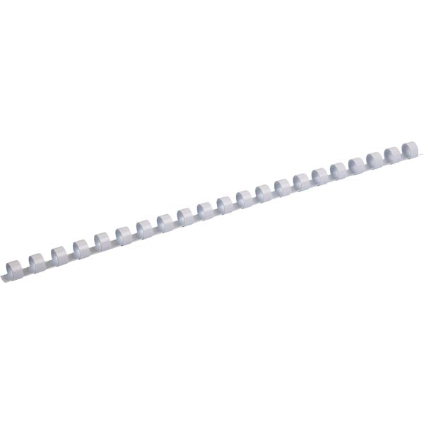 Пружина пластиковая Axent 2912-21-A, 12 мм, белая, 100 штук