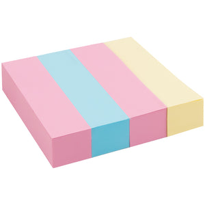 Закладки бумажные Axent Delta D3445-01, 12х51 мм, 400 штук, пастельные цвета