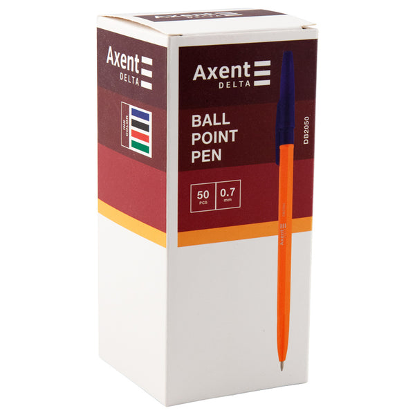 Ручка кулькова Axent Delta DB2050-01, 0.7 мм, чорна