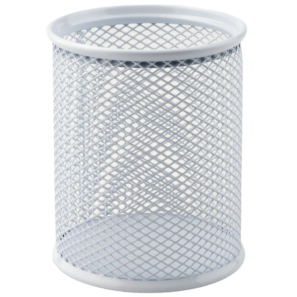 Підставка для ручок Axent 2110-21-A кругла, металева сіточка, 80х80х100мм, біла