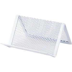 Підставка для візиток Axent 2114-21-A, металева сіточка, 95x80x60 мм, біла