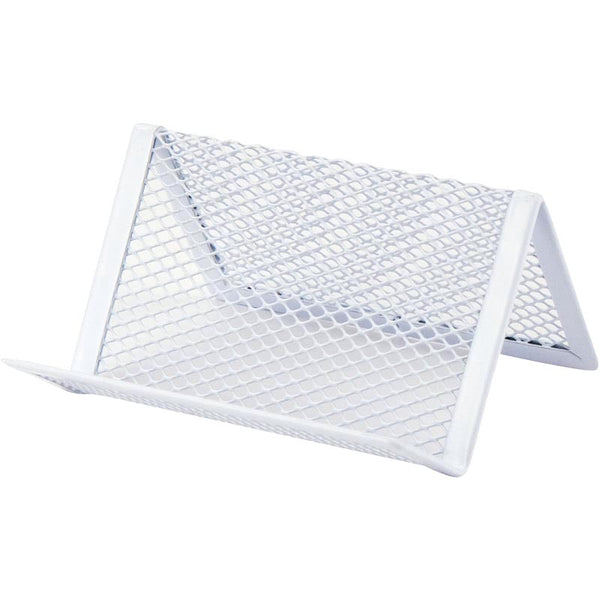 Підставка для візиток Axent 2114-21-A, металева сіточка, 95x80x60 мм, біла