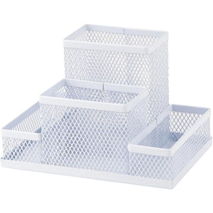 Підставка-органайзер Axent 2117-21-A, 155x103x100 мм, 4 відділення, біла