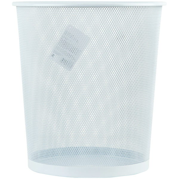 Кошик для паперу Axent 2119-21-A, металева сіточка, 12 л, білий