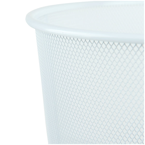 Кошик для паперу Axent 2119-21-A, металева сіточка, 12 л, білий