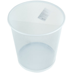 Кошик для паперу Axent 2119-21-A, металева сіточка, 12 л, білий