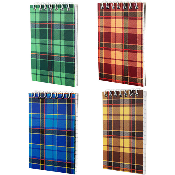 Блокнот на спіралі Axent Delta D8014-01, A7, 48 аркушів, клітинка, гнучка обкладинка, асорті