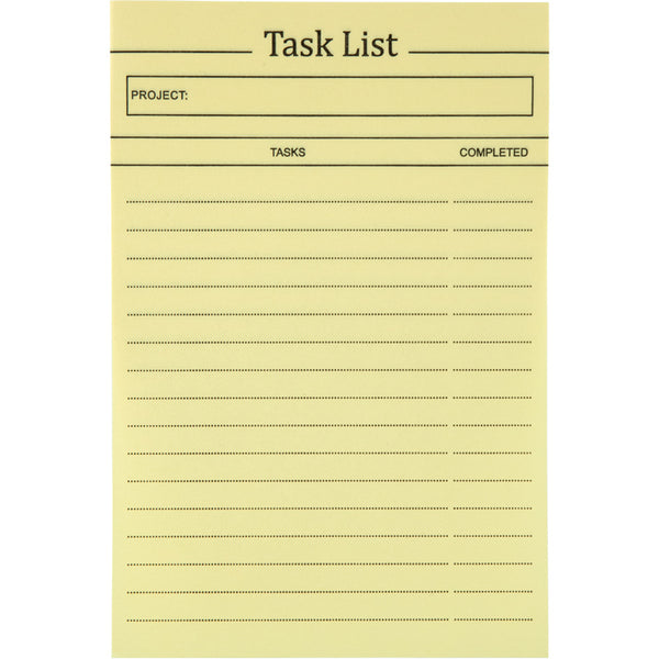 Блок паперу з клейким шаром Axent 2480-01-A 100x150 мм, 100 аркушів, Task list жовтий