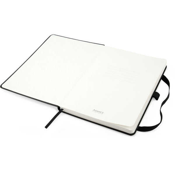 Книга записна Axent Partner Prime 8305-01-A, A5, 145x210 мм, 96 аркушів, клітинка, тверда обкладинка, чорна