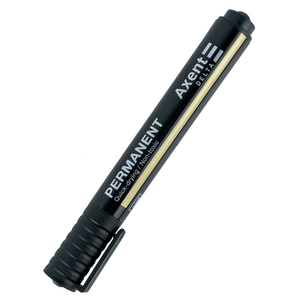 Маркер Axent Delta Permanent Standard D2604, 2 мм, круглий чорний