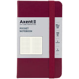 Книга записна Axent Partner 8301-46-A, 90x150 мм, 96 аркушів, клітинка, тверда обкладинка, винна Книга записна Axent Partner 8301-46-A, 90x150 мм, 96 аркушів, клітинка, тверда обкладинка, винна