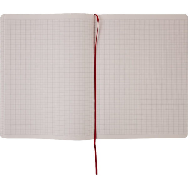Книга записная Axent Partner Soft L, 8615-06-A, 190x250 мм, 96 листов, клетка, гибкая обложка, красная