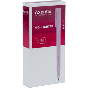 Маркер Axent Highlighter Pastel 2533-10-A, 2-4 мм, клиновидный, розовый
