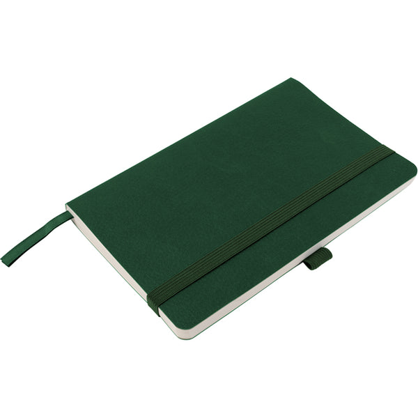 Книга записная Axent Partner Soft Skin 8616-23-A, A5-, 125x195 мм, 96 листов, клетка, гибкая обложка, тёмно зеленая