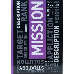 Книга записна Axent Colors 8421-07-A, А4, 80 аркушів, клітинка, фіолетова