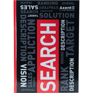 Книга записна Axent Colors 8421-08-A, А4, 80 аркушів, клітинка, червона