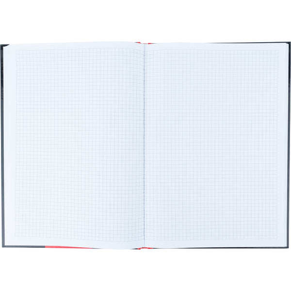 Книга записна Axent Colors 8421-08-A, А4, 80 аркушів, клітинка, червона
