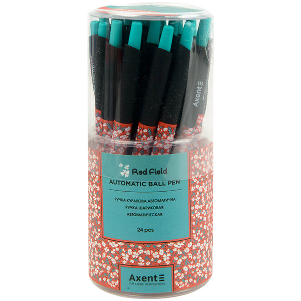 Ручка шариковая автоматическая Axent AB1090-32-A, 0.5 мм, синяя